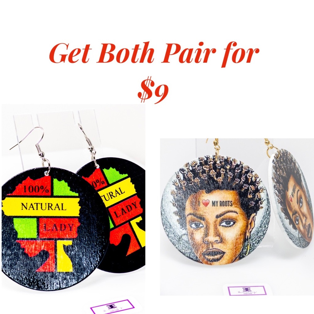 Get 2 pair of Statement Hoop Earrings